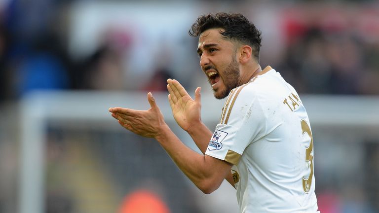 Neil Taylor in action for Swansea City