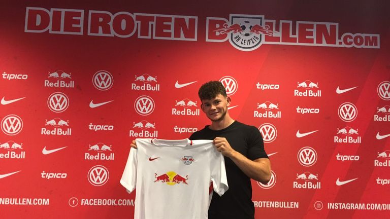 Red Bull Leipzig unveil new signing Oliver Burke