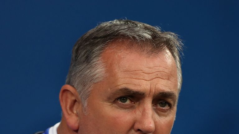 Blackburn Rovers manager Owen Coyle before the Sky Bet Championship match at the Cardiff City Stadium.
