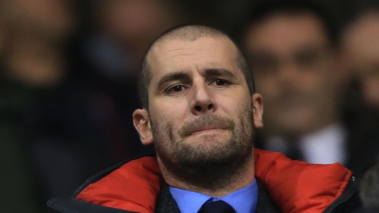 Tottenham Hotspur's new head of recruitment and analysis Paul Mitchell in the stands during the UEFA Europa League match at White Hart Lane, London. PRESS 