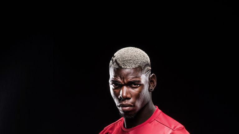 Paul Pogba reveals new Manchester United inspired hairstyle | Football News | Sky Sports