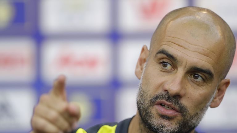 Pep Guardiola is preparing for his first season in charge of Manchester City