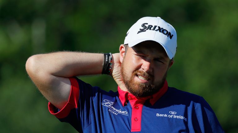 SPRINGFIELD, NJ - JULY 26:  Shane Lowry of Ireland looks on during a practice round prior to the 2016 PGA Championship at Baltusrol Golf Club on July 26, 2
