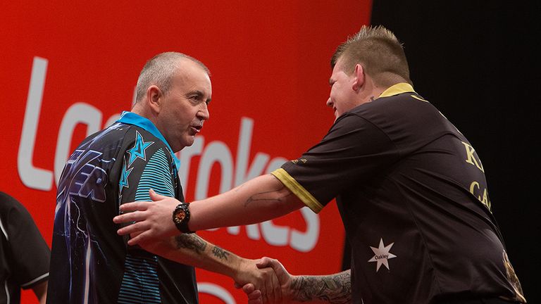 Phil Taylor and Corey Cadby