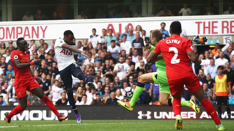 Danny Rose scores the equaliser for Tottenham