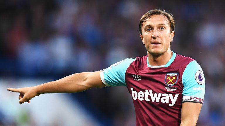 Mark Noble in action for West ham