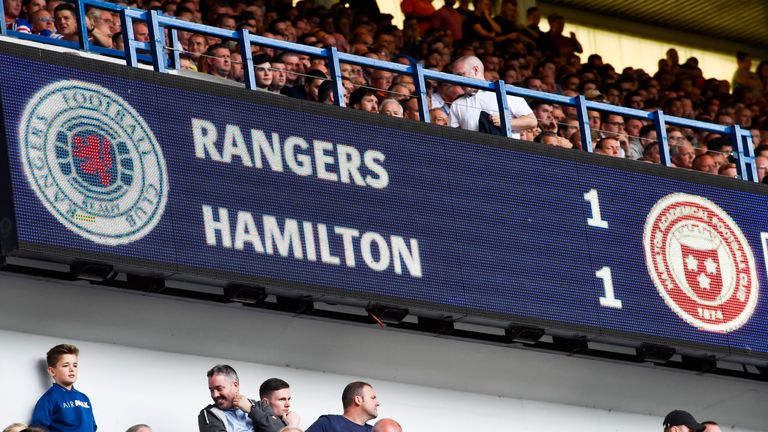 Rangers made a disappointing start to their first Scottish Premiership campaign in five years