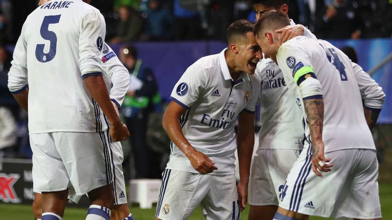 Real Madrid beat Sevilla in the European Super Cup