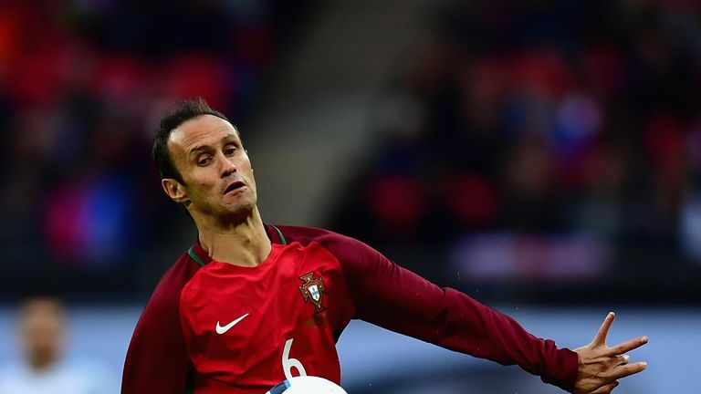 LONDON, ENGLAND - JUNE 02:  Ricardo Carvalho of Portugal controls the ball during the international friendly match between England and Portugal at Wembley 
