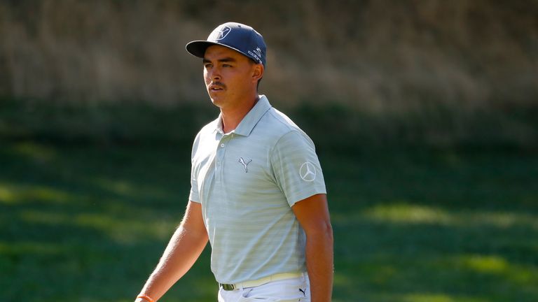 Rickie Fowler during the first round of The Barclays in the PGA Tour FedExCup Play-Offs