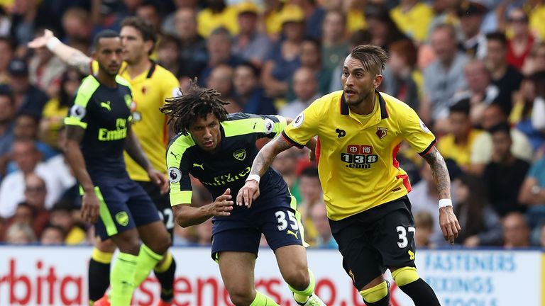 Roberto Pereyra made his Premier League debut against Arsenal on Saturday
