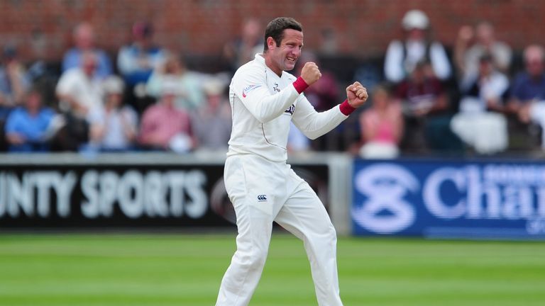 Roelof Van Der Merwe has been in the thick of the action for Somerset at Taunton
