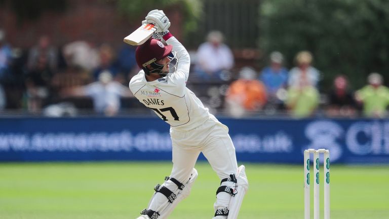 Ryan Davies made vital runs for Somerset
