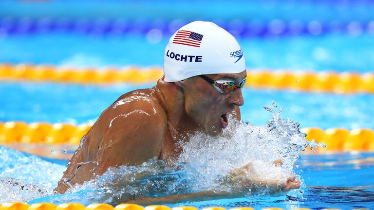 RIO DE JANEIRO, BRAZIL - AUGUST 10:  Ryan Lochte of the United States in the Men's 200m Individual Medley heat on Day 5 of the Rio 2016 Olympic Games at th
