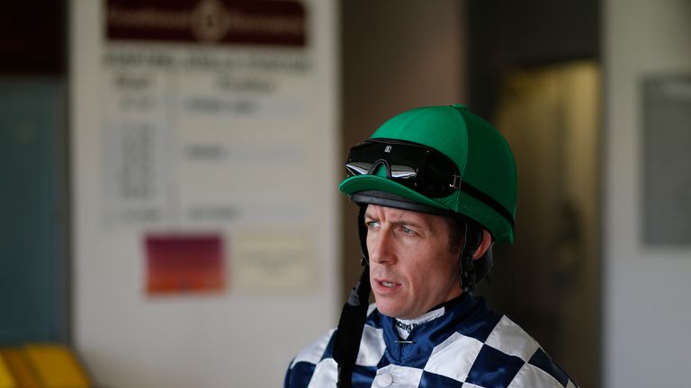 Jim Crowley in the weighing room at Goodwood 