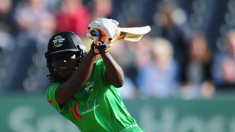 Stefanie Taylor of Western Storm bats during  Kia Super League match between Western Storm and Surrey Stars