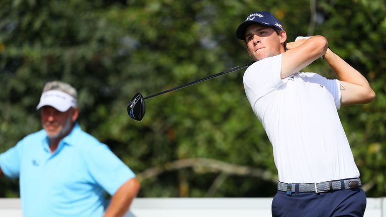 Thomas Pieters played the first two rounds alongside Ryder Cup captain Darren Clarke