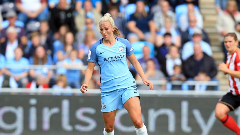 Toni Duggan of Manchester City Women during the FA WSL match against Sunderland