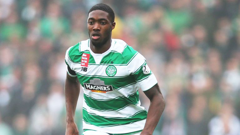 Tyler Blackett in action for Celtic