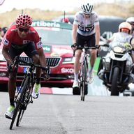 Nairo Quintana (left) will beat Chris Froome (right) into second place overall
