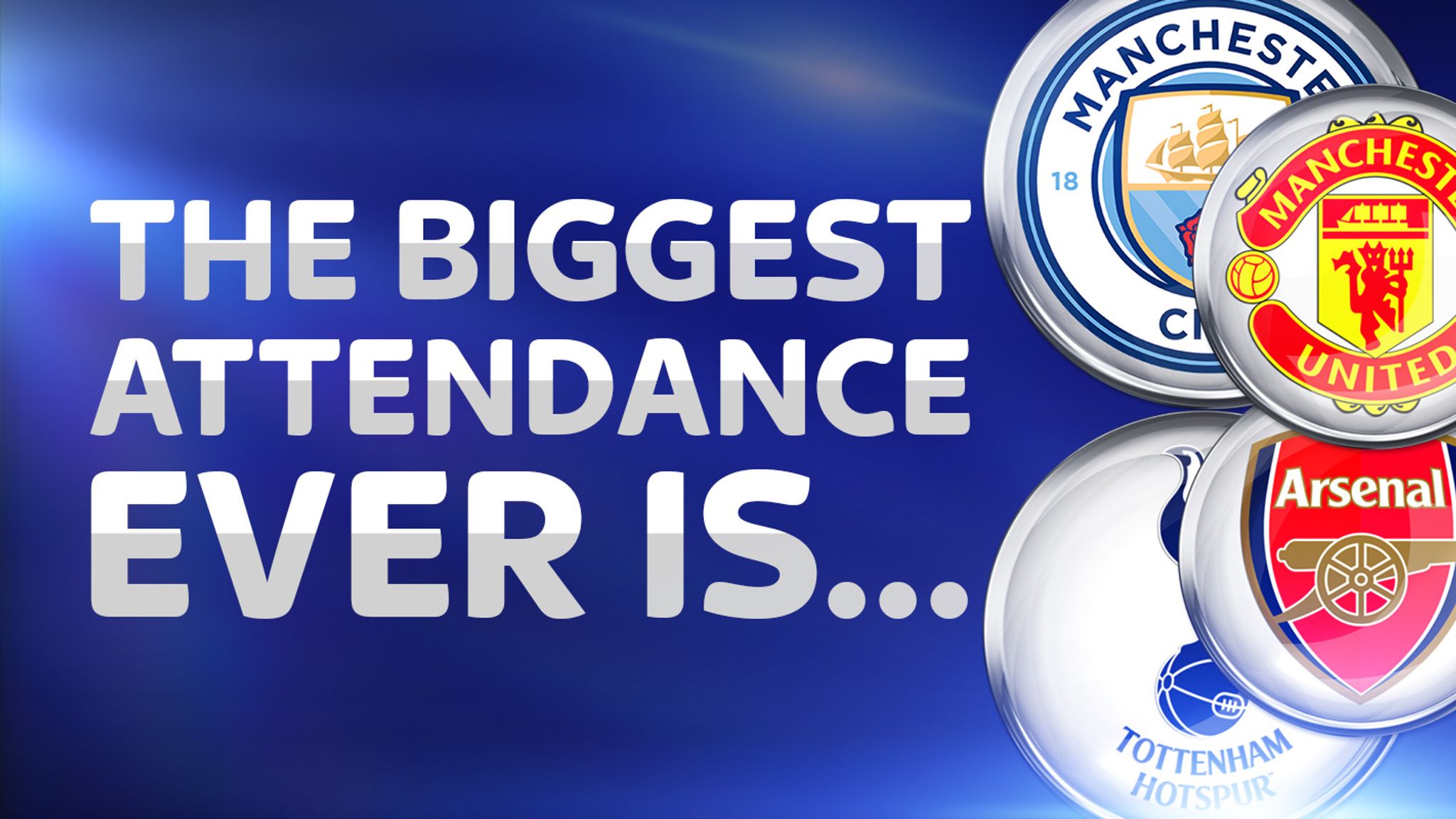 Which Premier League club holds the highest record attendance