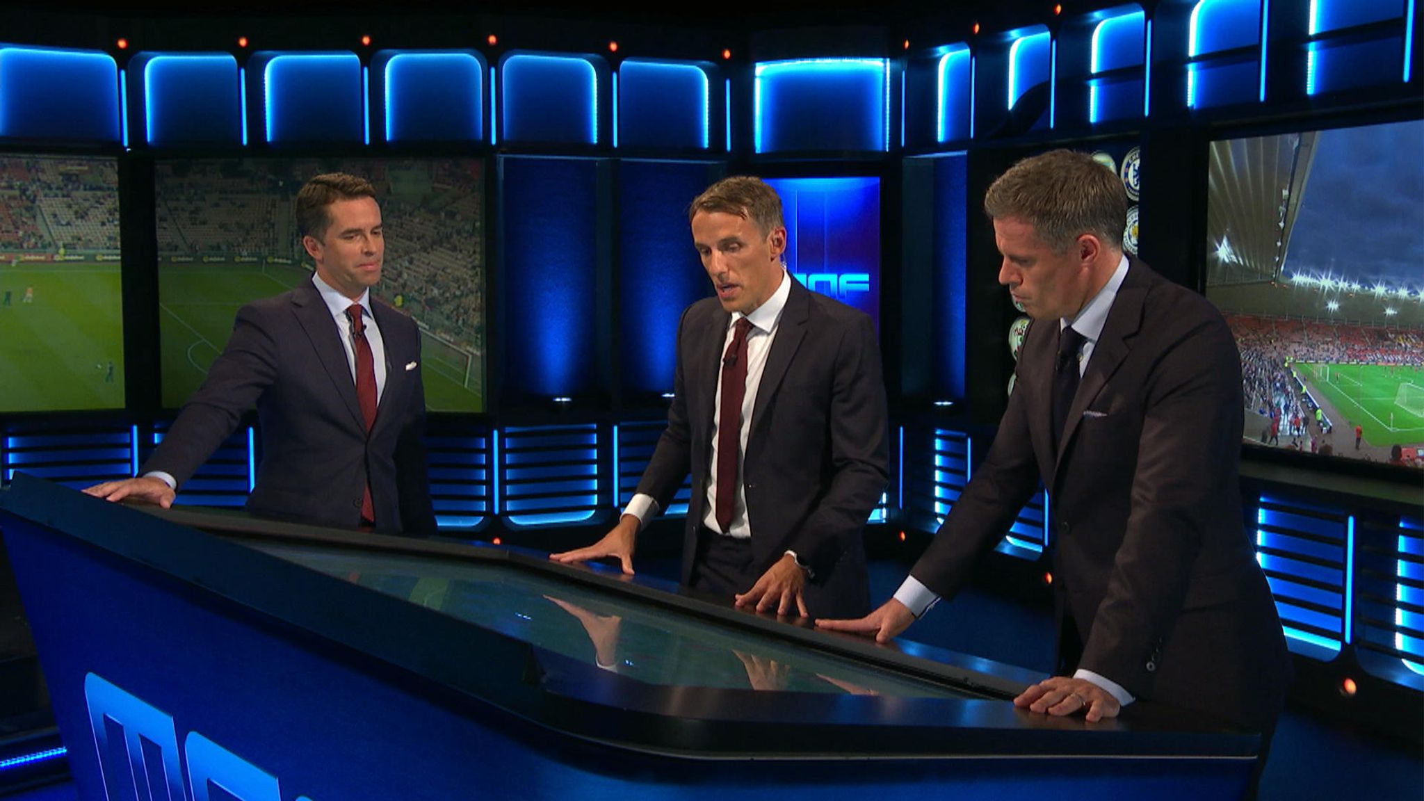 Neville and Carragher show off new MNF feature - but fans only