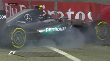 Rosberg crashes in Practice 1
