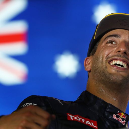 Ricciardo wins after Lewis blow-out