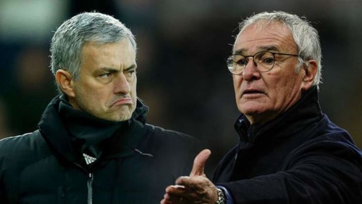 Jose Mourinho and Claudio Ranieri