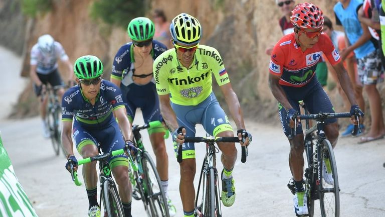 Alberto Contador, Nairo Quintana, Esteban Chaves, Vuelta a Espana, stage 17