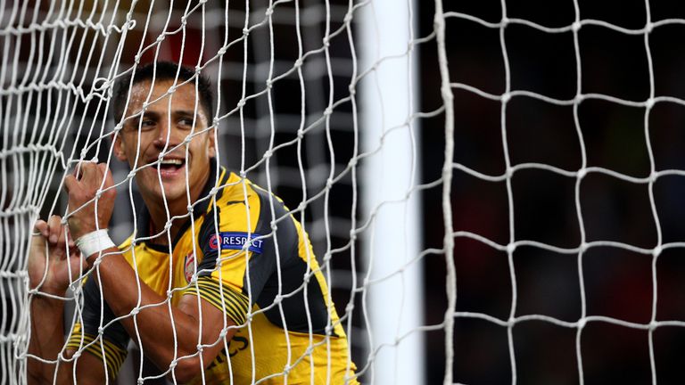 Alexis Sanchez failed to find the back of the net despite impressing in Arsenal's win over Basel 