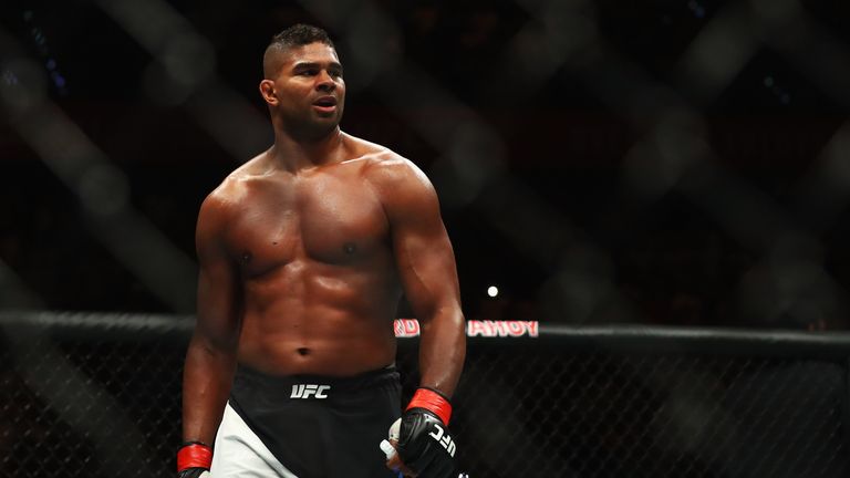 ROTTERDAM, NETHERLANDS - MAY 08:  Alistair Overeem of the Netherlands celebrates victory over Andrei Arlovski of Belarus after their Heavyweight bout durin