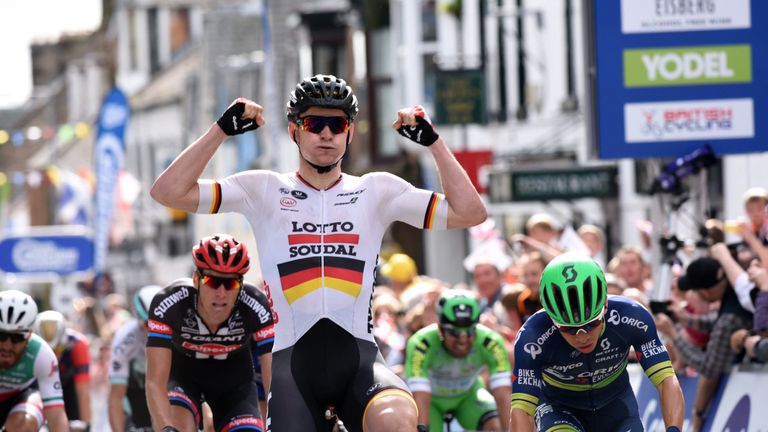Andre Greipel wins Stage 1 of the 2016 Tour of Britain