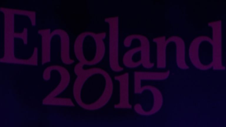 LONDON, ENGLAND - DECEMBER 03:  Andy Cosslett the Chairman of England Rugby 2015 Ltd speaks during the IRB Rugby World Cup 2015 pool allocation draw at the