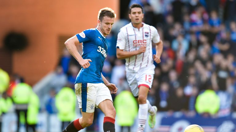 Andy Halliday started for Rangers at Ibrox