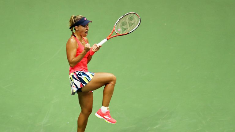 Angelique Kerber has moved to world No 1 with the title