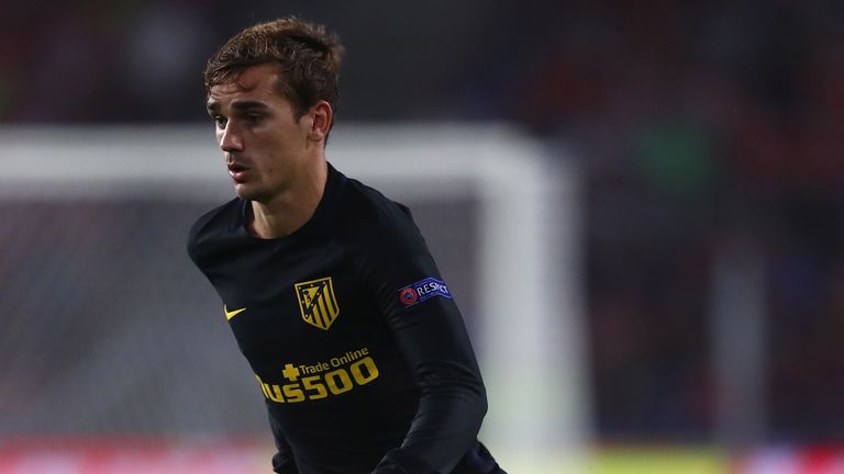 Antoine Griezmann of Atletico Madrid in action during the UEFA Champions League Group D match against PSV Eindhoven