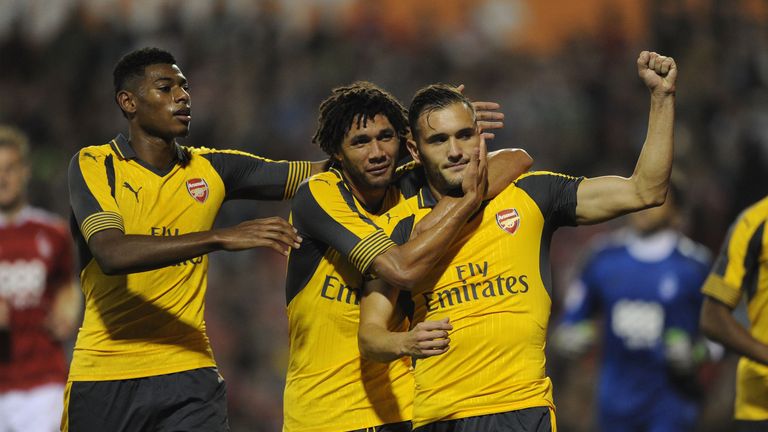 Arsenal celebrate EFL Cup victory