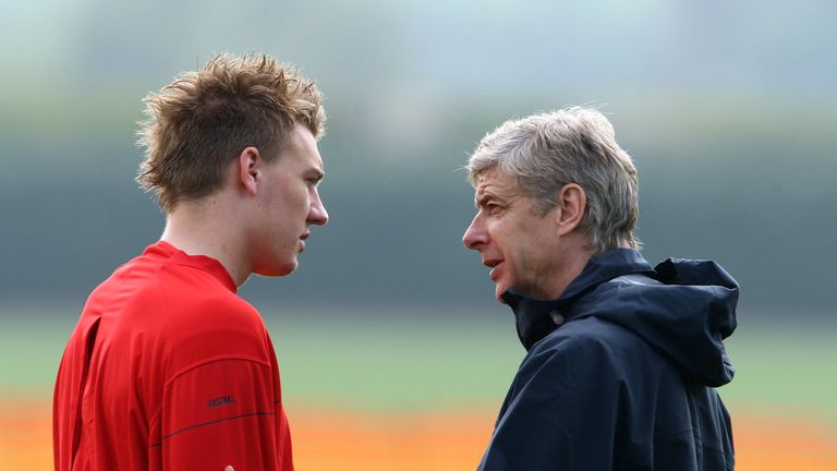 Arsene Wenger gave Nicklas Bendtner his first-team debut at Arsenal