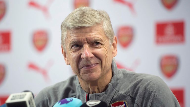 Arsenal manager, Arsene Wenger attends a press conference at  London Colney training ground on September 30, 2016 in St Albans, England