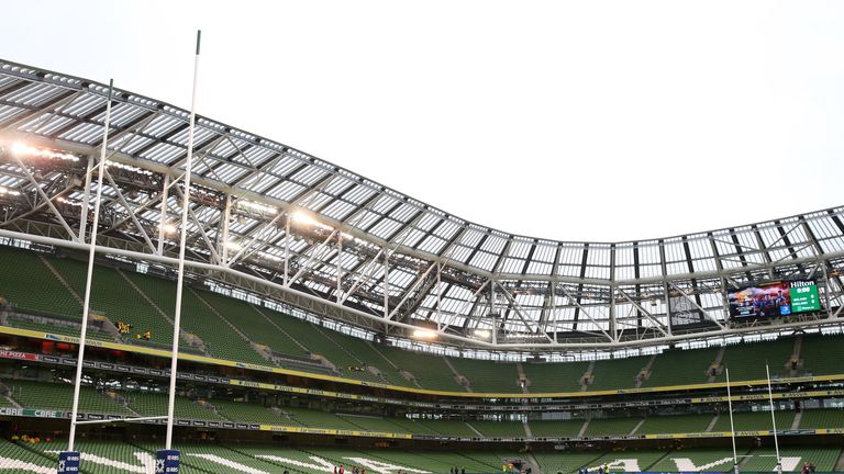  A general view of the Aviva Stadium 