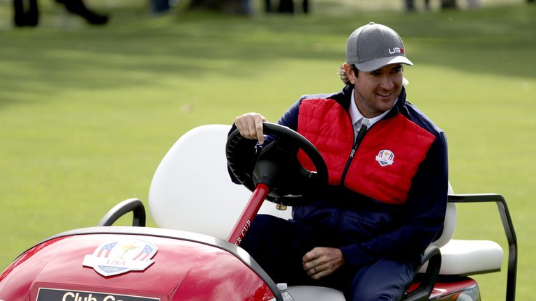 Bubba Watson has taken to his United States vice-captain duties seriously, despite missing out on selection