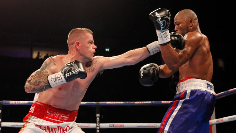TWO WORLDS COLLIDE PROMOTION,.MANCHESTER ARENA.PIC;LAWRENCE LUSTIG.CALLUM JOHNSON V WILLBEFORCE SHIHEPO