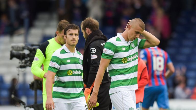 Dejection for Celtic's Jozo Simunovic at full-time