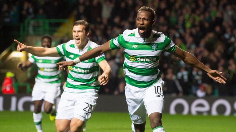 Celtic's Moussa Dembele celebrates his goal