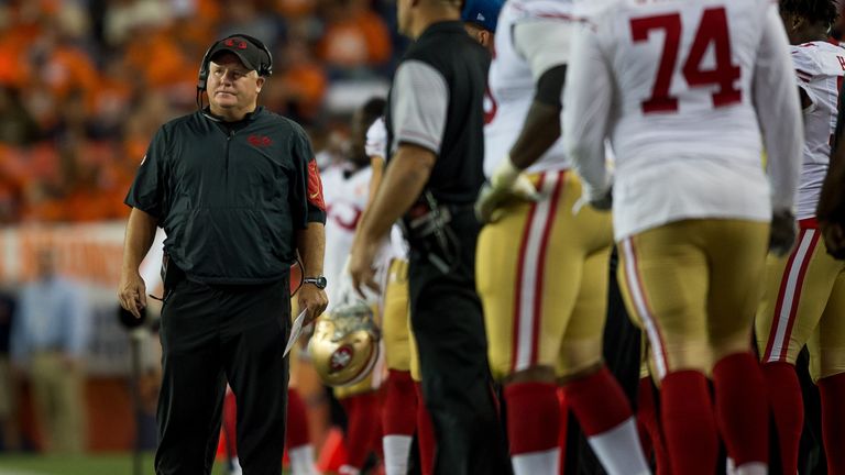 Head coach Chip Kelly will hope to lead the 49ers to an improved year after much disappointment in San Francisco