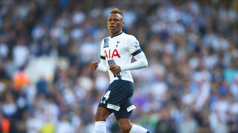 Clinton N'Jie in action for Tottenham Hotspur