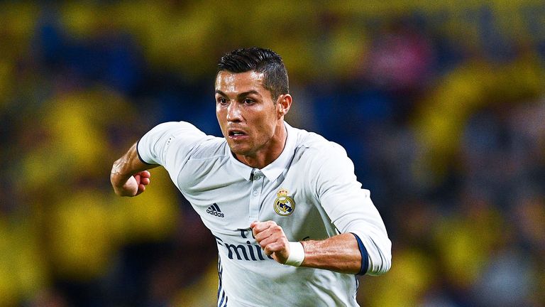 Cristiano Ronaldo in action during the match between Las Palmas and Real Madrid