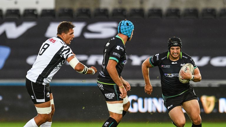 Guinness PRO12, Liberty Stadium, Swansea, Wales 2/9/2016.Ospreys vs Zebre.Dan Evans of Ospreys.