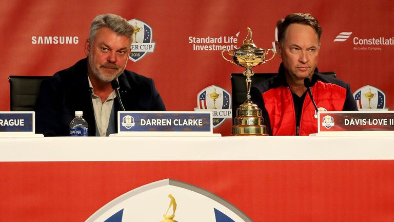 The two captains both paid glowing tributes to Arnold Palmer at  their opening press conference
